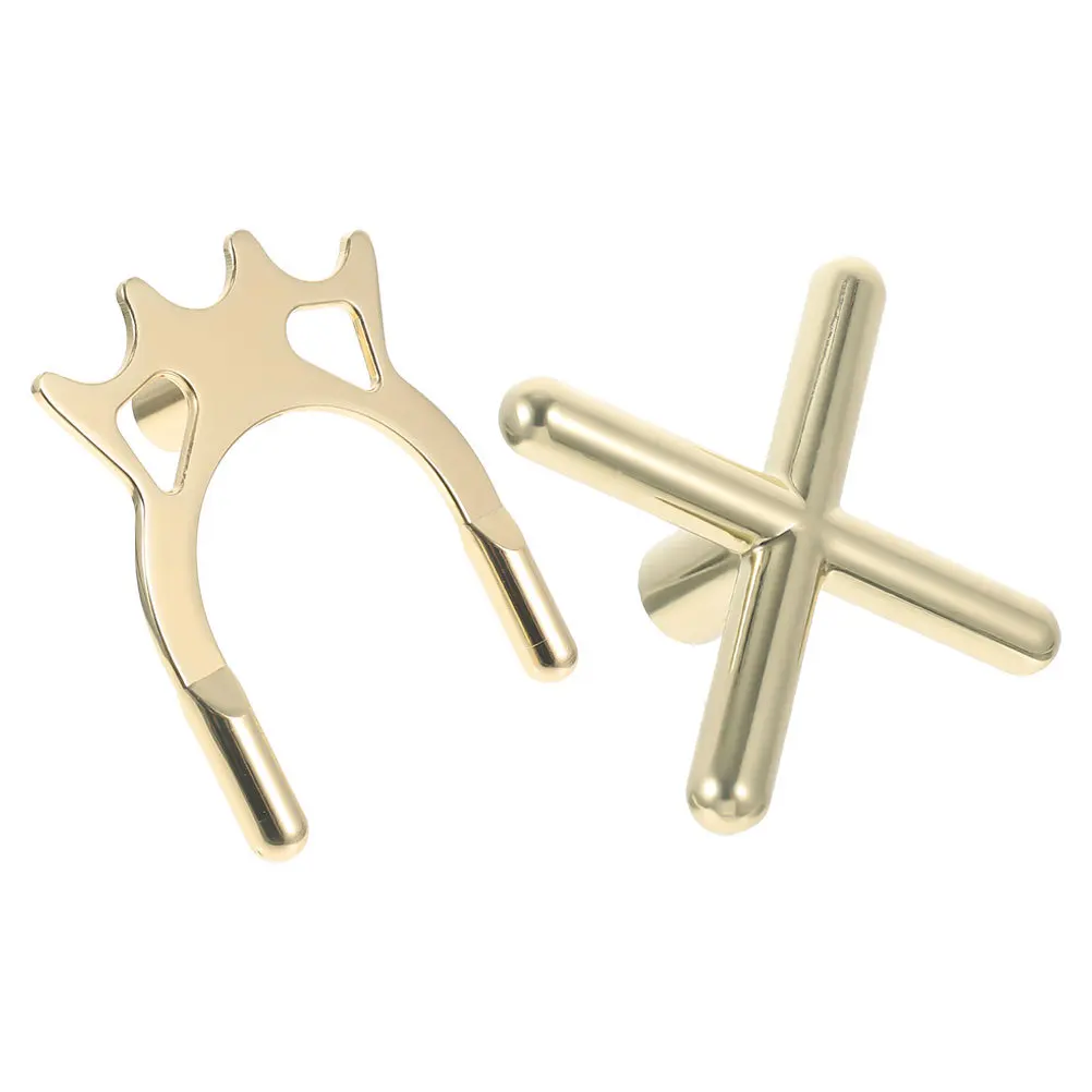 2Pcs Pool Table Bridge Stick High- Bridge Head Metal Cue Rest for Precision Shots Pool Stick Holder
