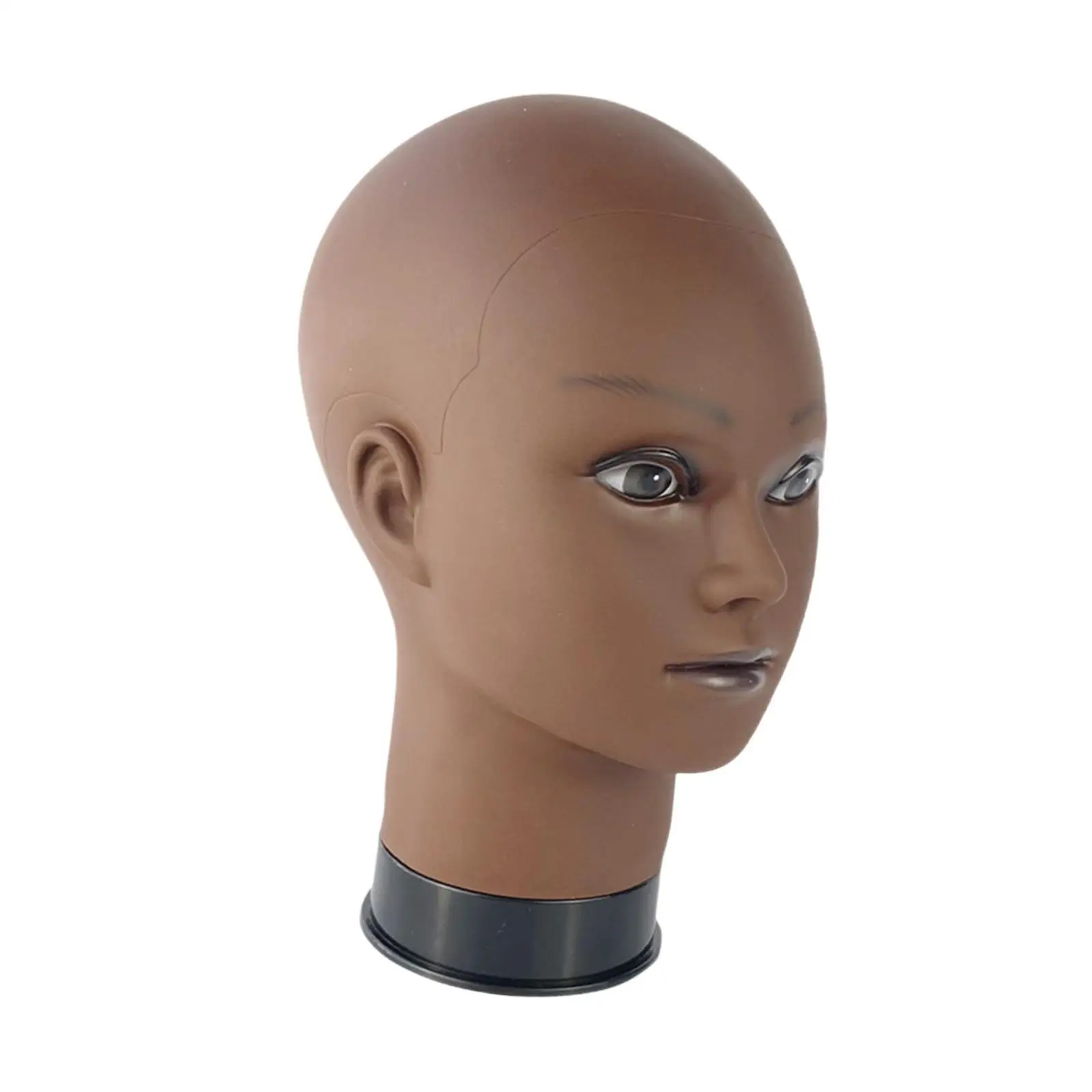 

Mannequin Head with Makeup Multifunctional Wigs Display Stand for Wigs Displaying Making Styling Hats Scarf Jewelry Glasses