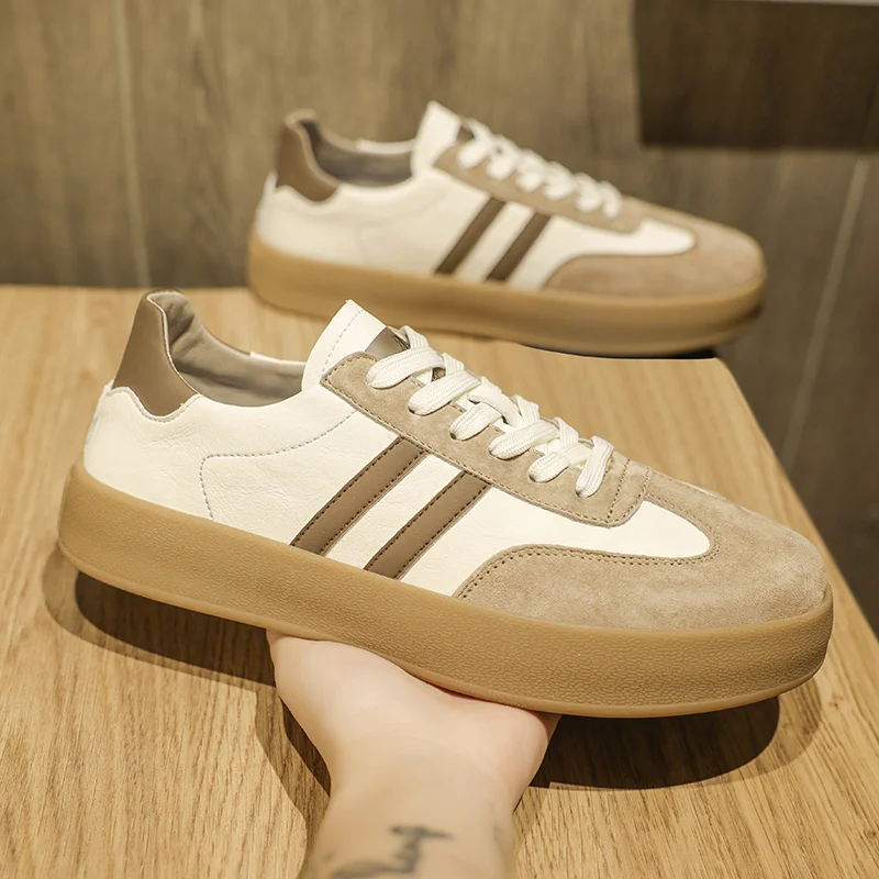 Men Running Shoes Genuine Leather Breathable Sport shoes Summer Autumn Tennis masculino Shoes Casual Sneakers shoes zapatillas
