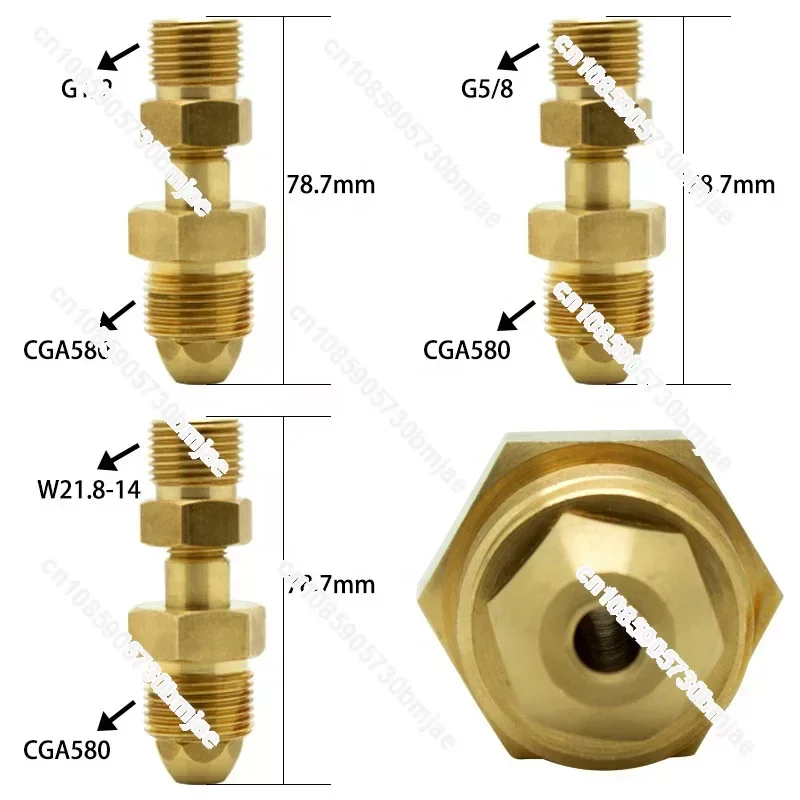 2023 Hot sale Quickly Converts Co2 Regulator to Nitrogen Tank Adapter Draft Beer Kegerator Converter CGA 580