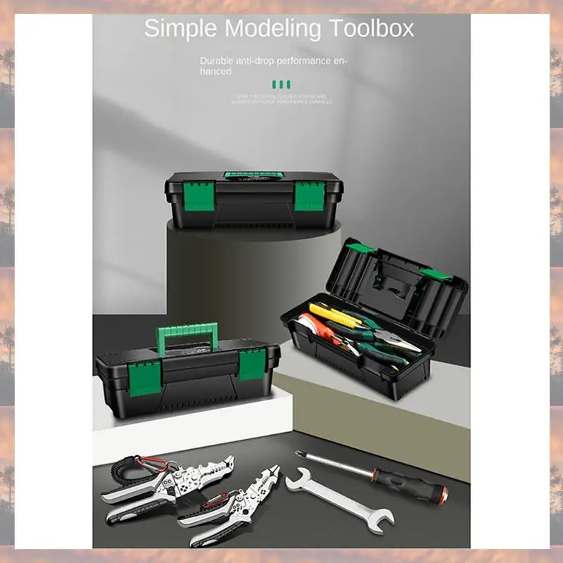 2025 Trend 10 Inch Tool Box Plastic Tool Storage Box With Handle For Carpentry And Electrician Repair Portable Tool Storage Box