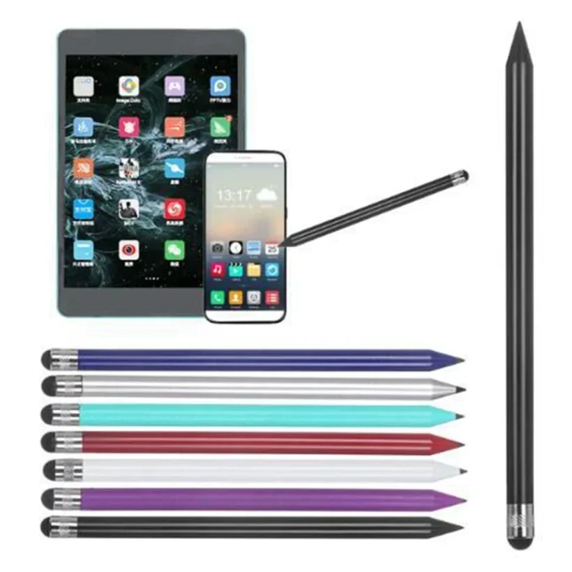 2 In 1 Capacitive Resistive Stylus Dual-Purpose Touch Screen Pen for iPhone Samsung Xiaomi Android Phone Tablet Pencil