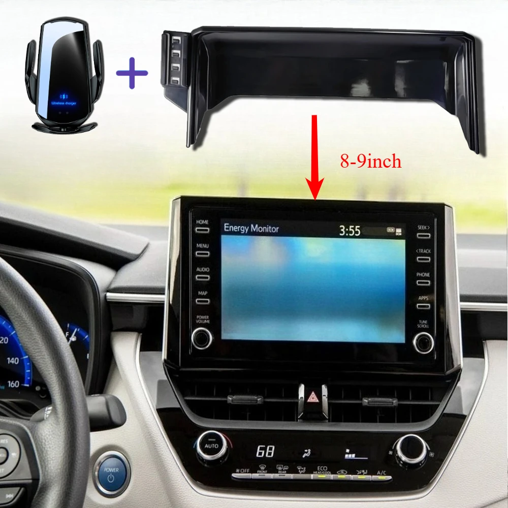 

Автомобильный держатель телефона для Toyota Corolla E210 2019 2020 2021 2022, экранная панель с фиксированной базой, беспроводная зарядка