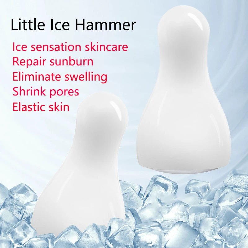 

Handheld Facial Ice Muscle Instrument Ice Compress Skin Rejuvenation Repair Sunburn Shrink Pores Cold Hammer Face Cooling Tools