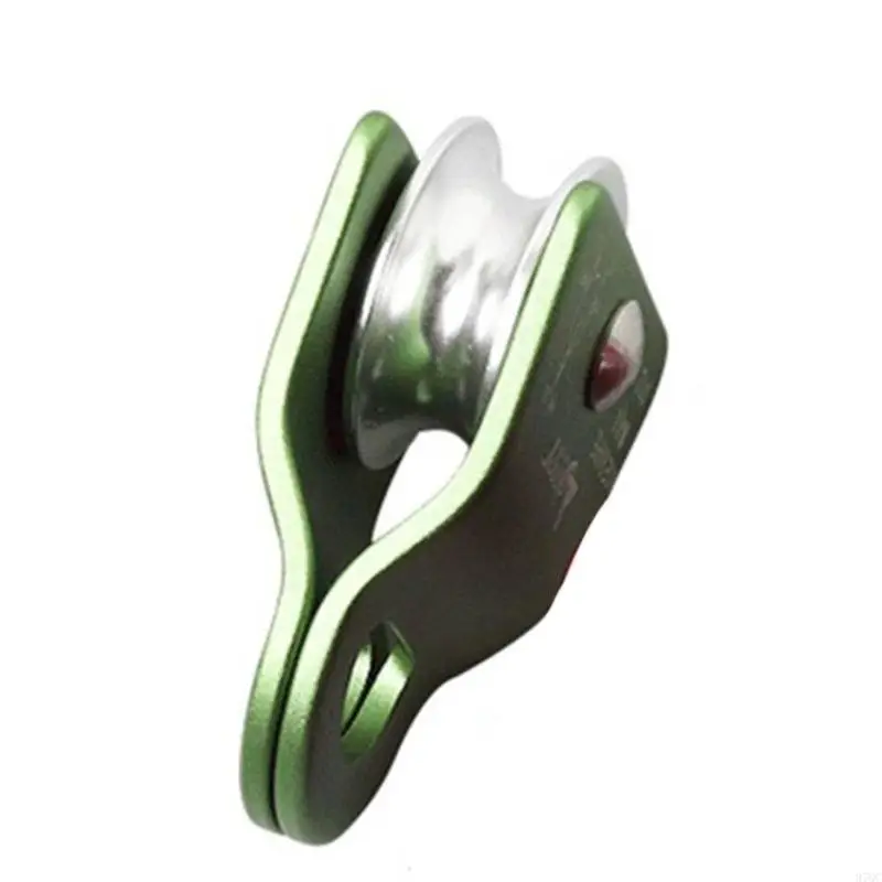 

97QC Lifting Rope Roller Pulley Wheel Climbing Pulleys Metal Sheave for Rock Climbing