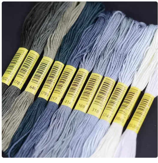 رمادي 318 التطريز 169 النسيج 414 خيط القطن 317 عبر غرزة الأسلاك النعال اليد عبر غرزة المواضيع 10 قطعة/اللون #1