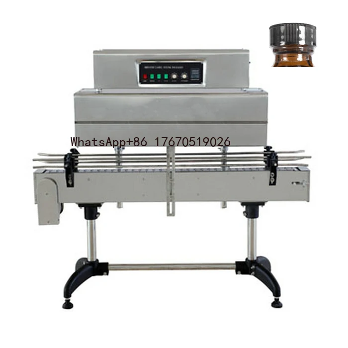 

2026-Semi-automatic Cap Label Shrink Machine Hot Film Sleeve Glass Bottle Mouth Label Heat Shrink Machine
