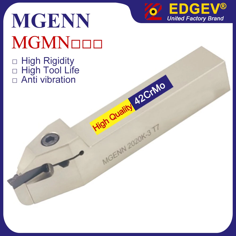 

MGENN2020 MGENN2525 2 2.5 3 4 5 6 External Grooving Turning Tool MGENN Metal Lathe Slotting Cutter MGMN200 MGMN Insert Holder