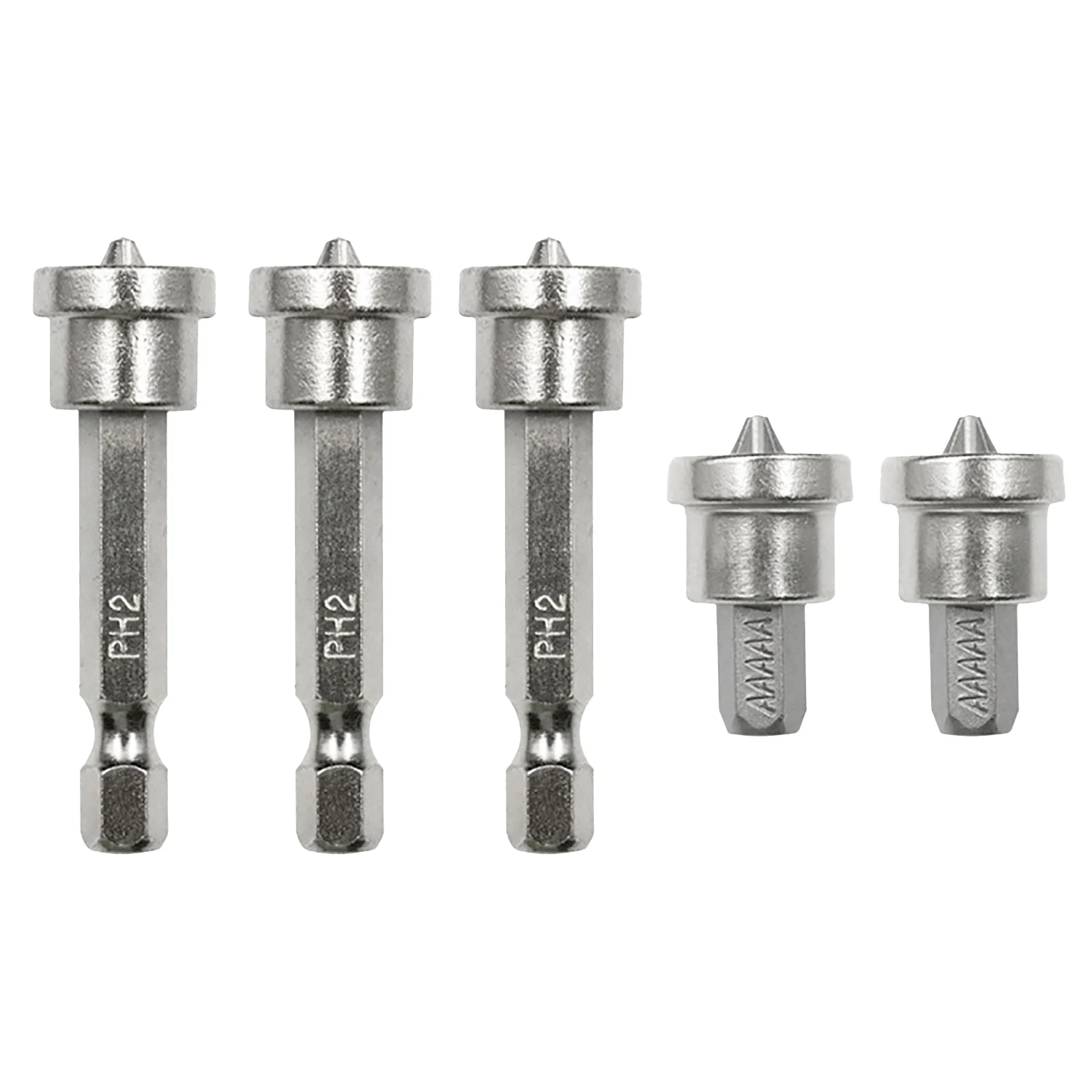 5pcs1/4” Positioning Screwdriver Bits Drywall Screw Bits 25/50mm Setter Dimpler Magnetic Hex Shank Bit Holder Plasterboard Screw