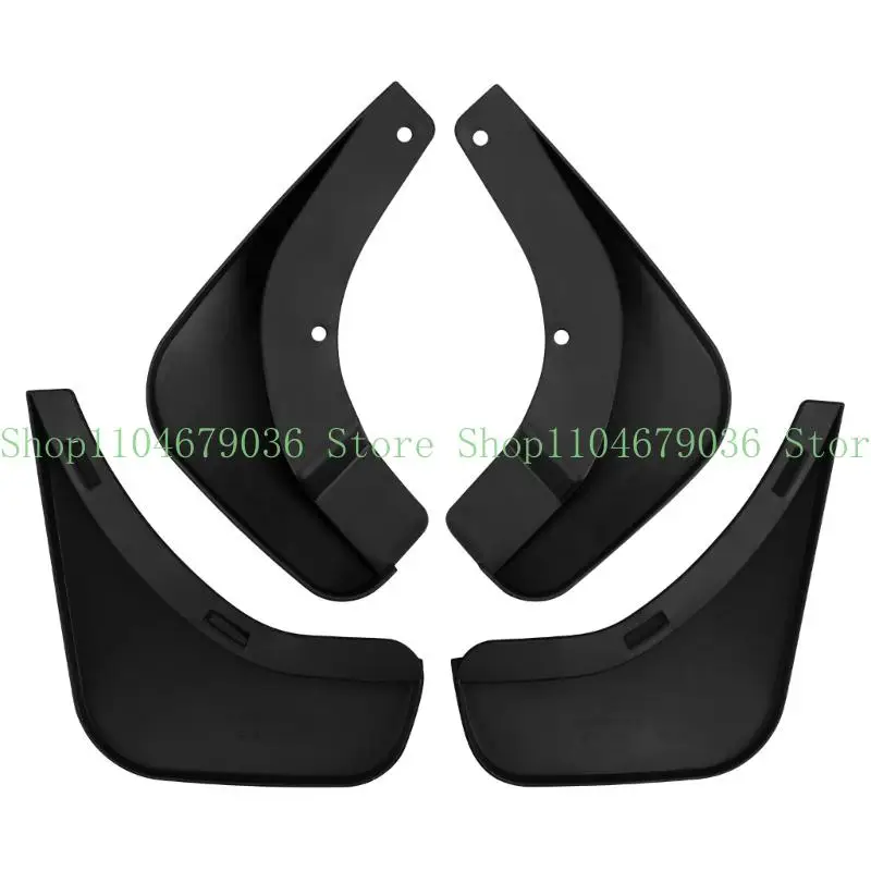 652F Weather Resistant Flexible PP Mud Flaps Full Set For Cars Simple To Install 4pcs