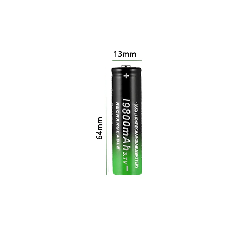 Batería recargable para destornillador de Control remoto, 18650 mAh, 19800 V, 3,7, 18650