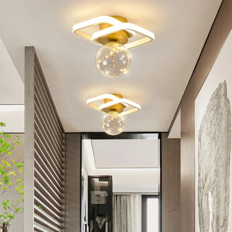 

Роскошный современный потолочный светильник с эффектом звездного неба для прихожей, коридора, балкона, гардеробной, атмосферное освещение