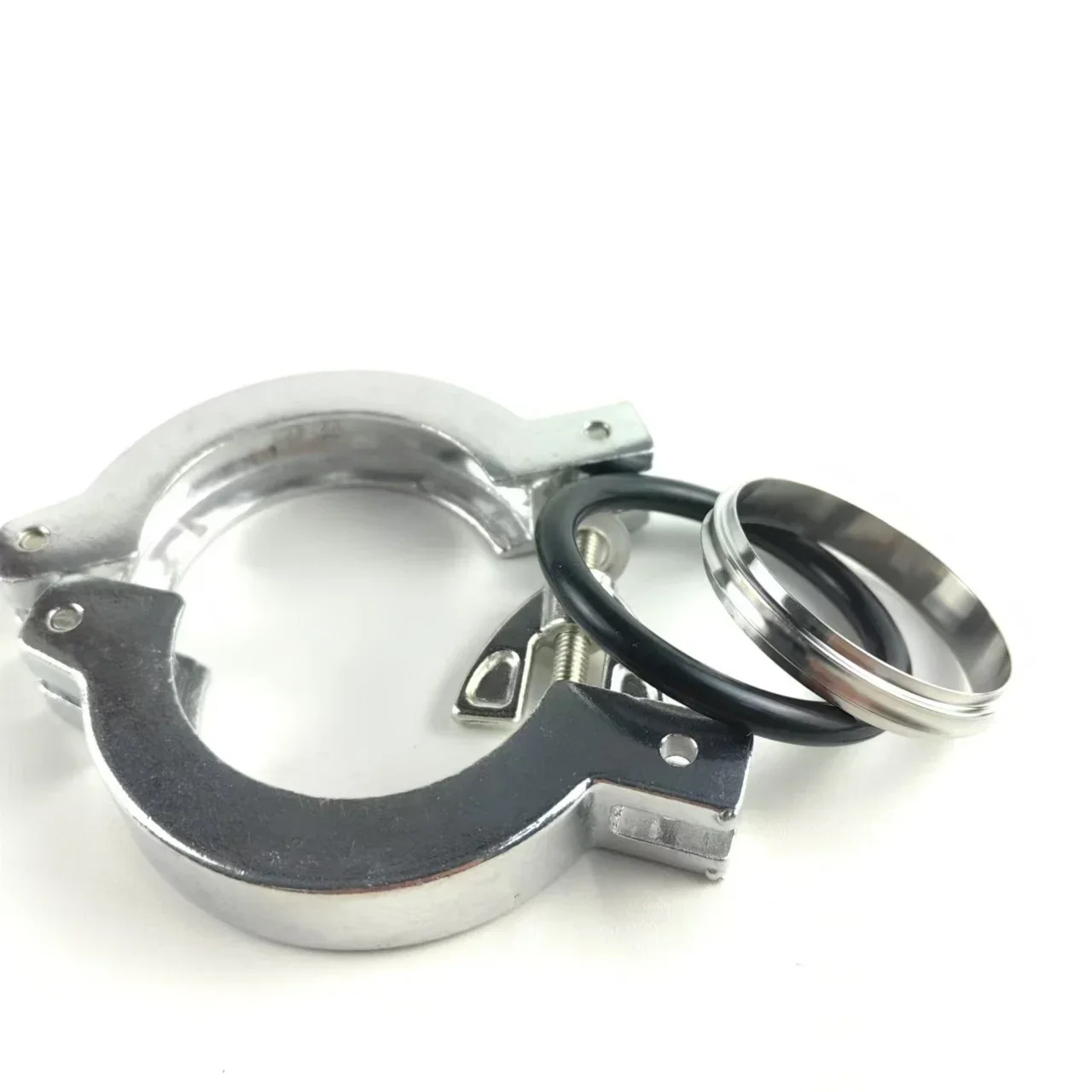 Aluminum Alloy Clamp Bracket Set High Temperature Resistant Vacuum Sealing Ring Center Bracket Fluorine Rubber Kf50/40/25/16