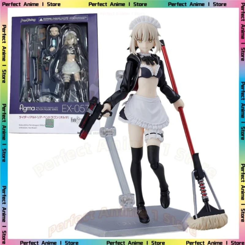 

In Stock MF FIGMA EX-057 Artoria Black SABER Maid RIDER Action Figure