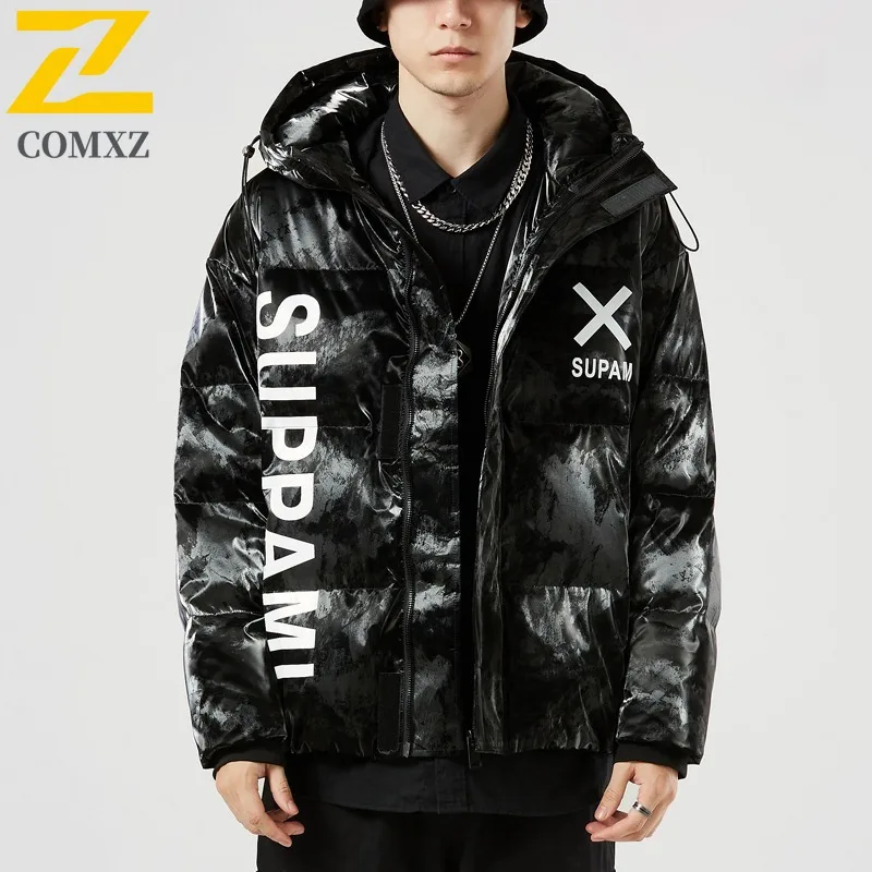 COMXZ Men Cotton Padded Jacket 2025 New Style Extreme Cold Windproof Travel Padding Coat Street Thick High-Quality Winter Jacket