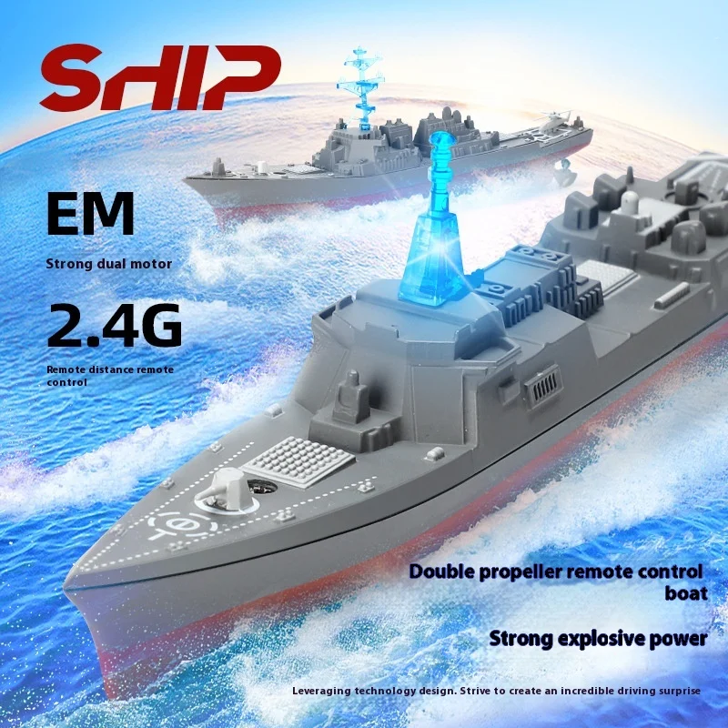 

Aircraft Carrier Model Remote-Controlled Ship Warship Model Frigate Destroyer Waterborne Electric Warship Speedboat