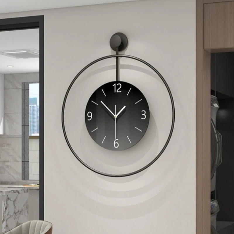 Simple Wall Clock Modern Living Room Luxury Clocks Dining Room Decoration Hanging Clocks Silent Rust Prevention Quartz Clock