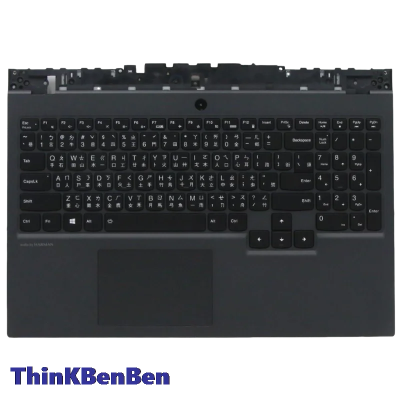 TW Traditional Black Keyboard Upper Case Palmrest Shell Cover For Lenovo Legion 5 15IMH05 15ARH05 H Y7000 R7000 2020 5CB0Z27733