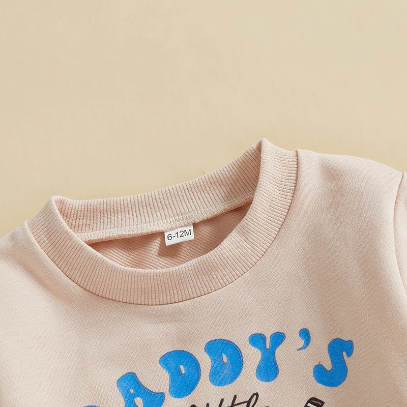 Baby Boys Girls Sweatshirts Casual Long Sleeve Round Neck Ball Stick Print Tops Pullovers