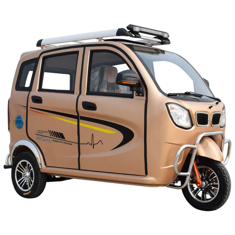 New Style Fully Enclosed Passenger Motor Tricycle Three Wheels Petrol Taxi Motorcycle with Closed Body