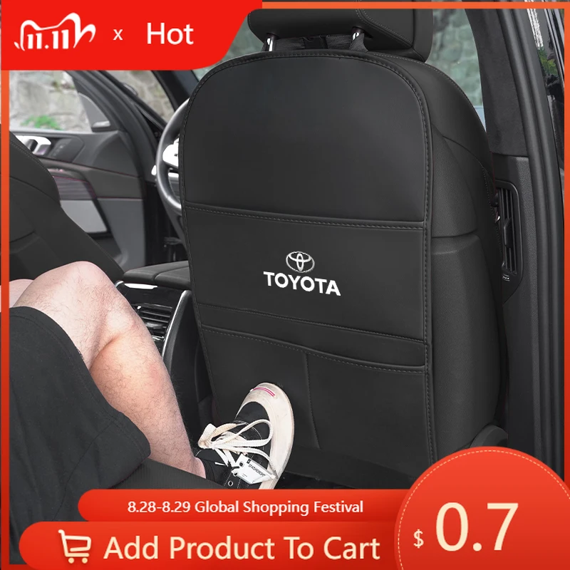 

Fot Toyota 2026, новый коврик для защиты от ударов на спинку автомобильного сиденья, защита от детей, ступенчатая грязная накладка для Toyota Alphard Corolla Prado Camry Hi