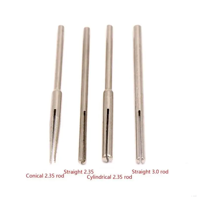 Cylinder Cone Straight Mandrels 2.35/3mm Shank Sandpaper Clamp Split Mandrels L4MF