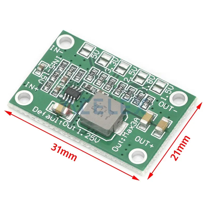 Adjustable power module MP1495 DC Voltage Regulator Step Down Power Converter Board 5-16V To 1.25V 1.5V 1.8V 2.5V 3.3V 5V 3A