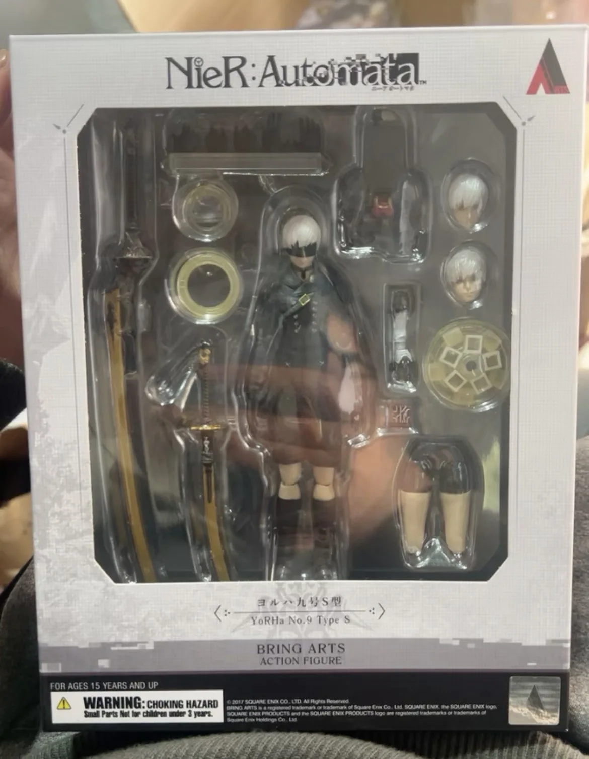 SE NieR Automata Bring Arts 9S YoRHa No.9 Type S: Коллекционная шарнирная фигурка персонажа игры, модель, игрушка, подарок для фанатов и коллекционеров