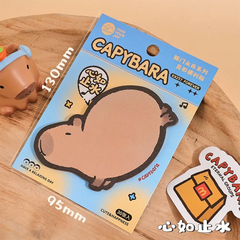 Writing Pad Kawaii Capybara Memo Pad N Times Cute Note Paper Cartoon Sticky Notes Note Pad Decor