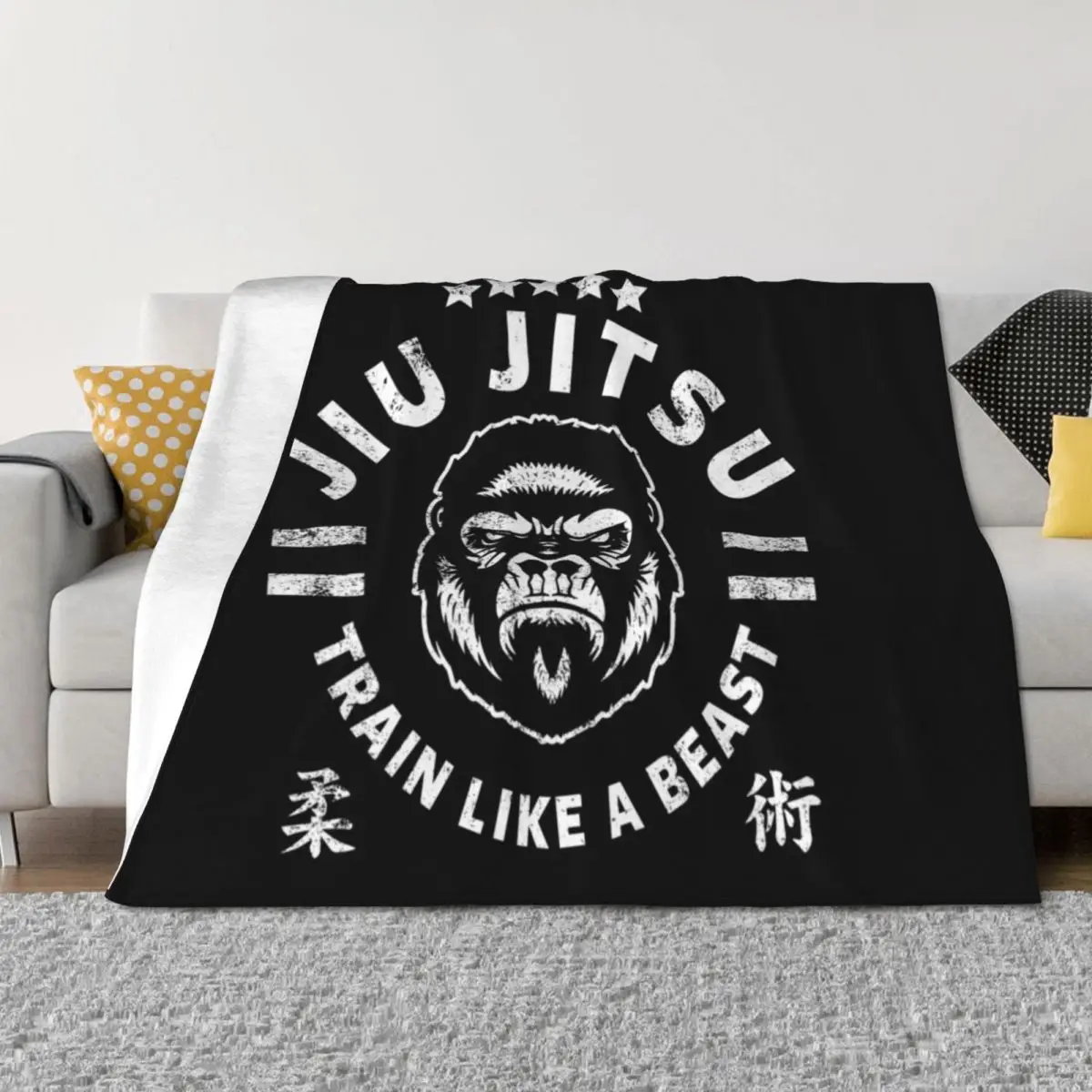 

JIU JITSU - TRAIN LIKE A BEAST Throw Blanket Decorative Sofa Summer Beddings Extra Large Throw Blankets For Baby Blankets