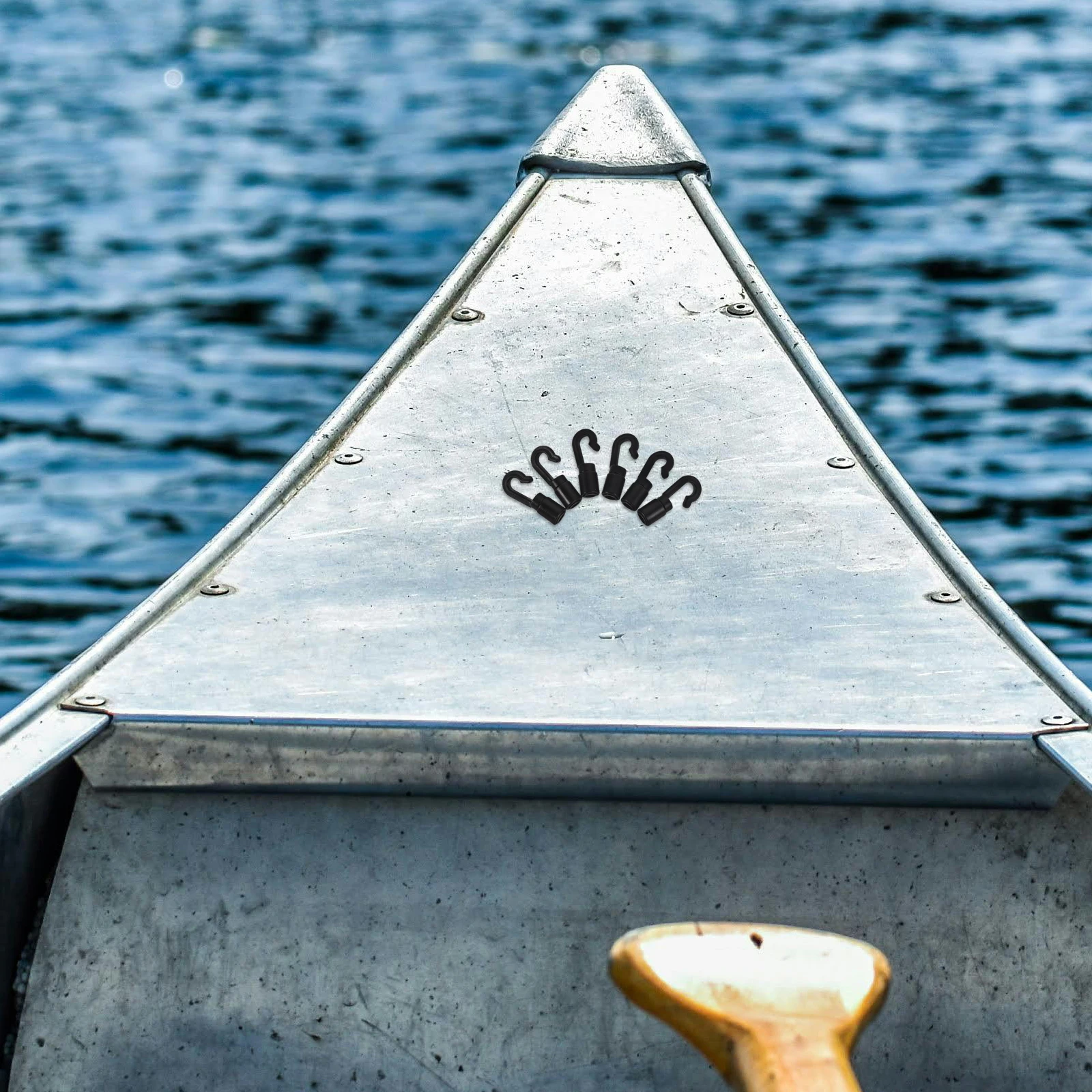 

30Pcs Heavy Duty Kayak Hooks Bungee Cord Clips for Secure Gear Attachment Boats Canoes Black Small Plastic Hooks