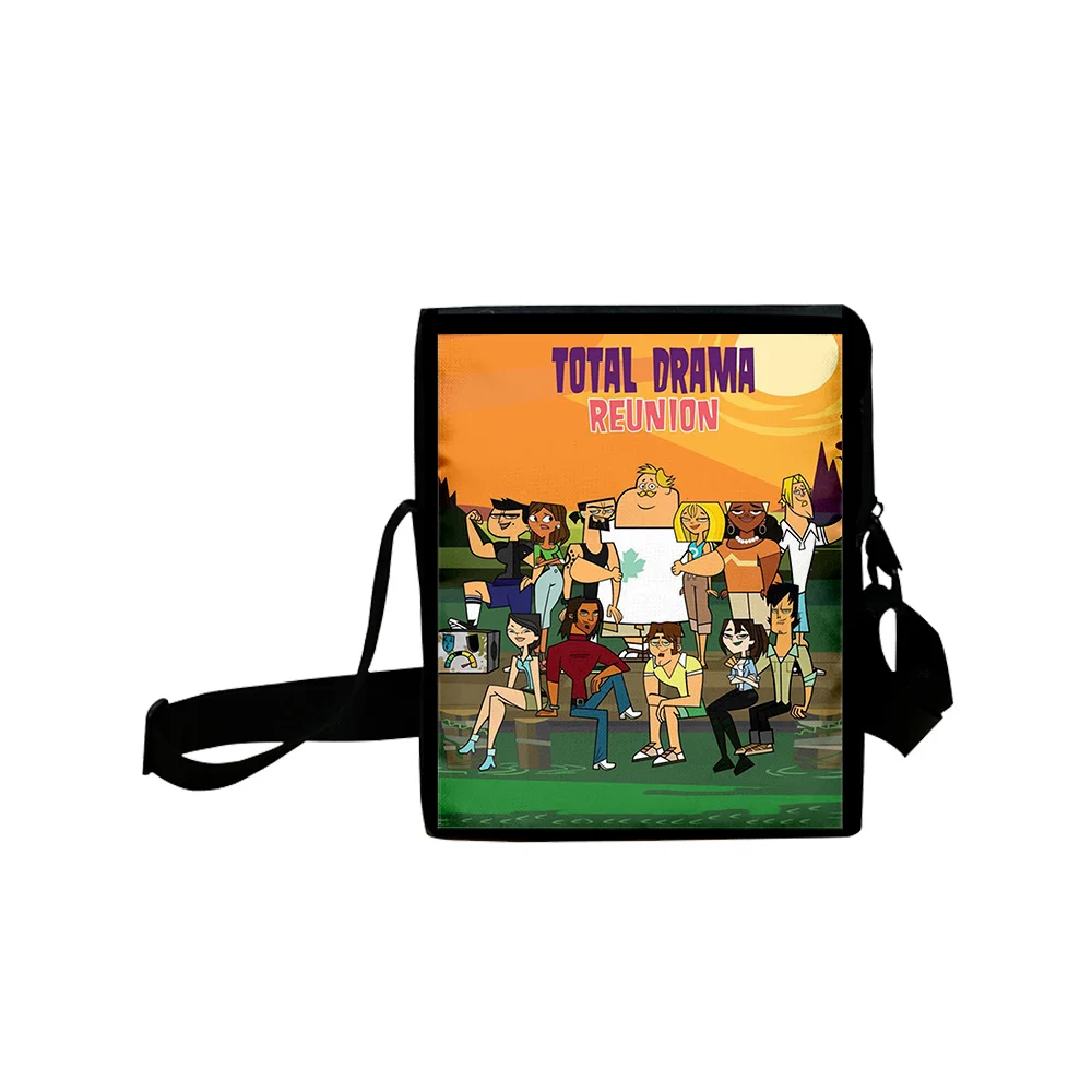 Total drama dos desenhos animados daypack oxford pano mochila saco unissex