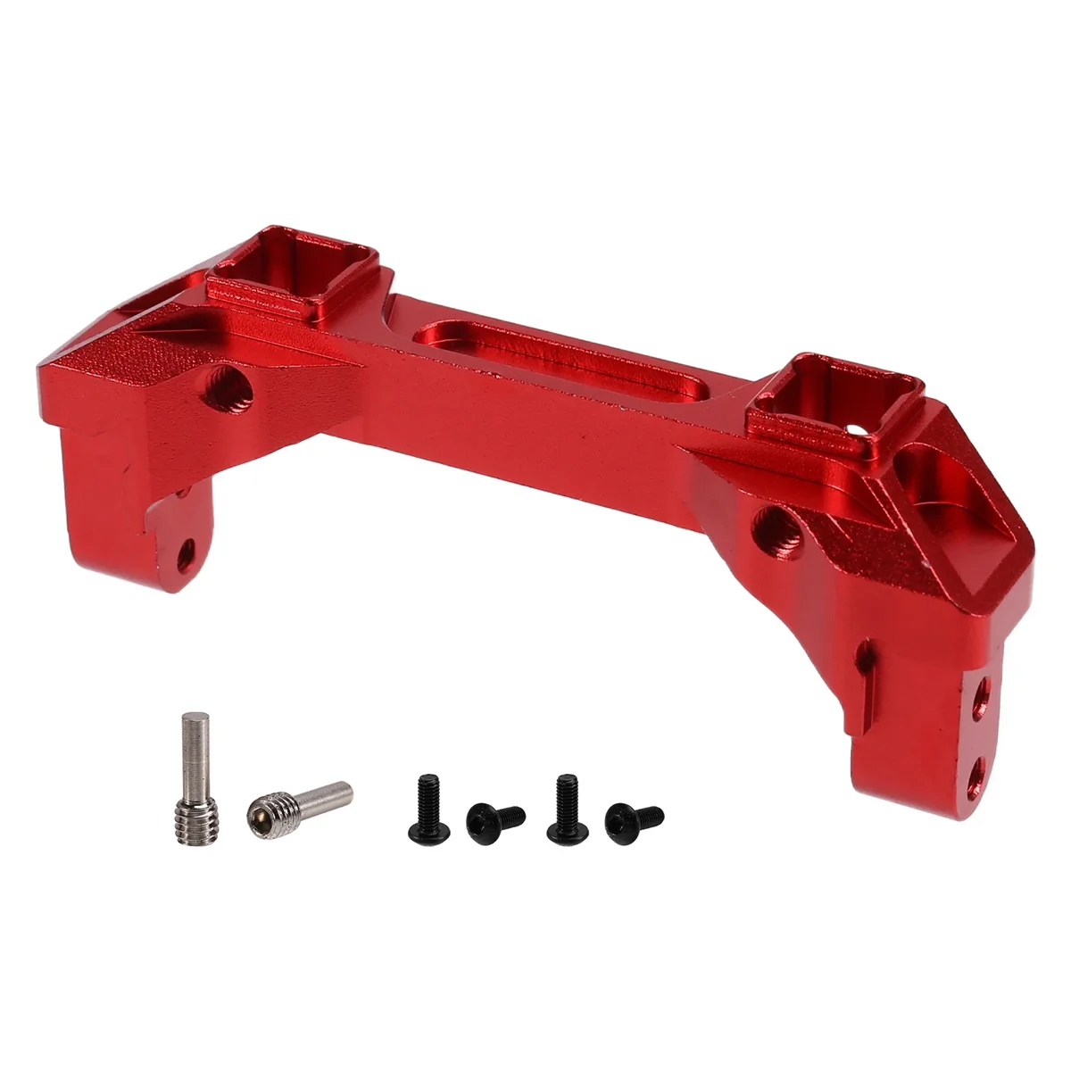 Aluminum Alloy TRX-4 Front Fender Base Bumper Beam for Traxxas TRX-4 1/10 RC Crawler TRX4 RC Car Upgrade Parts Red