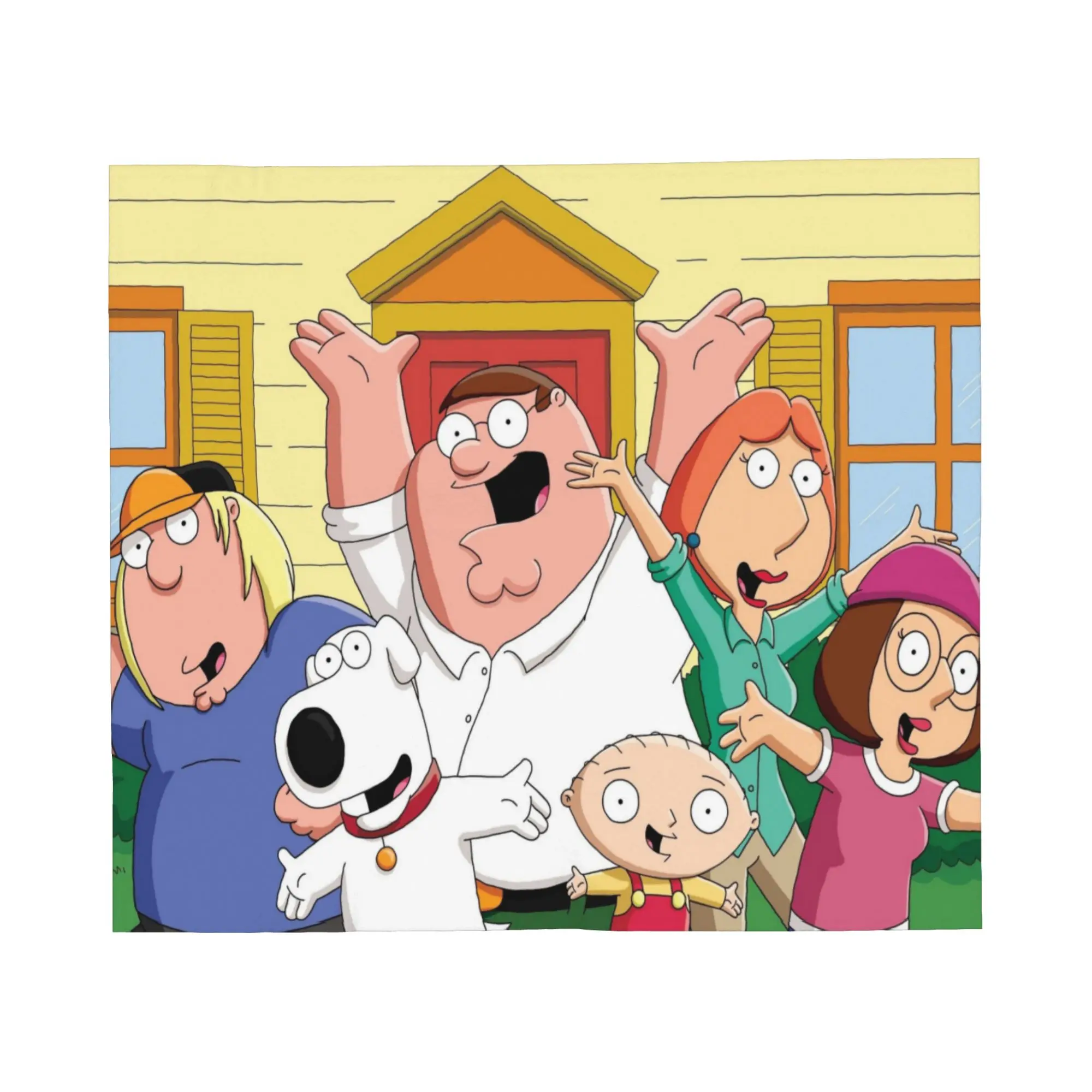Familys Guys Anime Blankets Fleece Summer Air Conditioning Peter Portable Warm Throw Blanket for Bed Travel Bedspreads
