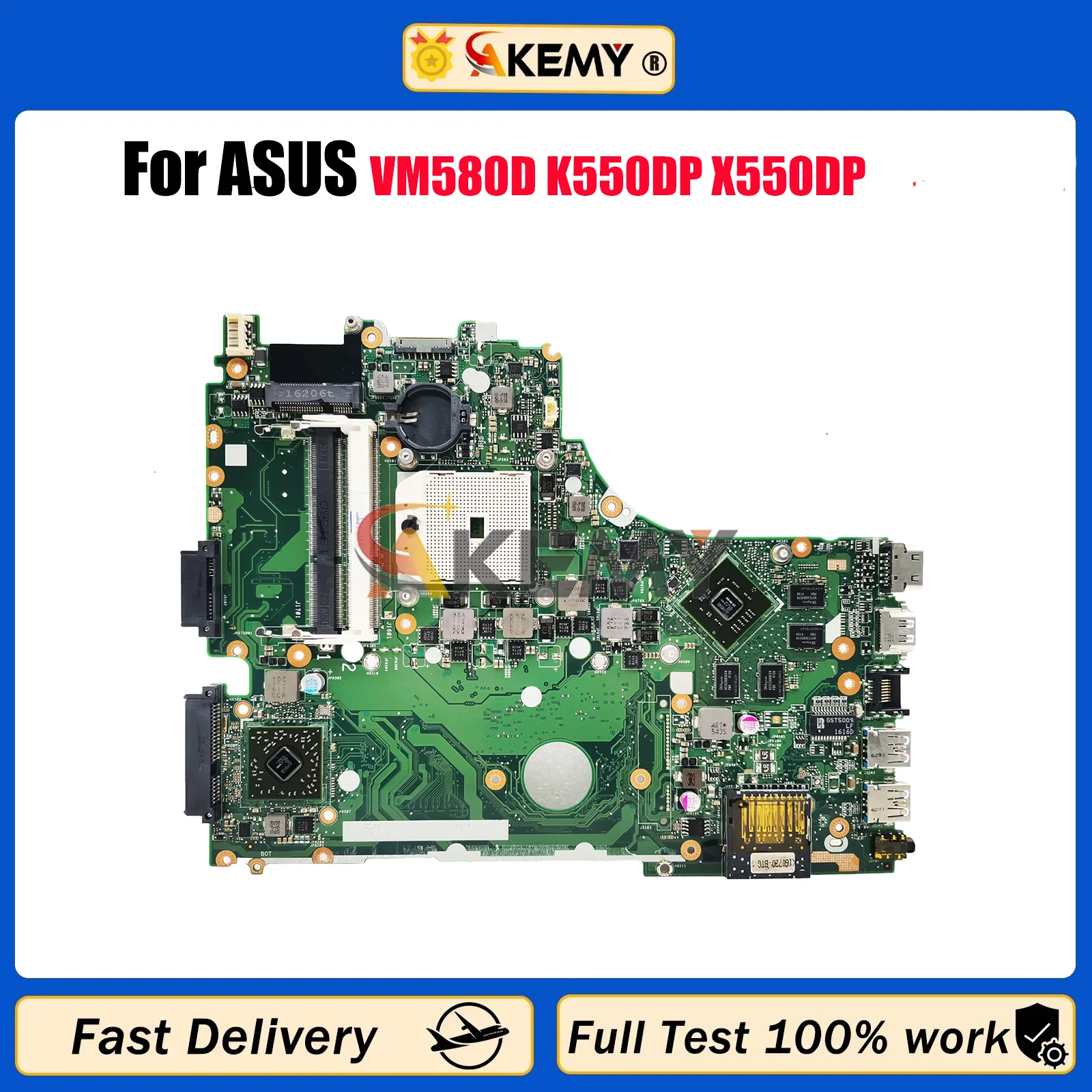 

X550DP Laptop Motherboard For ASUS VivoBook X550D VM580D K550DP X550DP Notebook Mainboard in stock 100% tests OK fast shipping