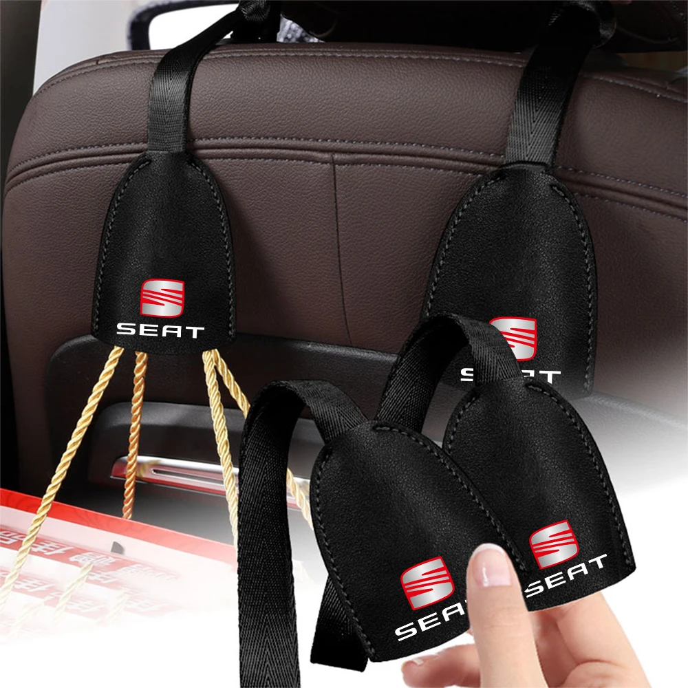 Car Seat Back Hook Clothes Hanging Storage Organizer Holder For SEAT lbiza 6j Leon Mk1 Mk2 Mk3 cupra FR Racing Arona Ateca Altea