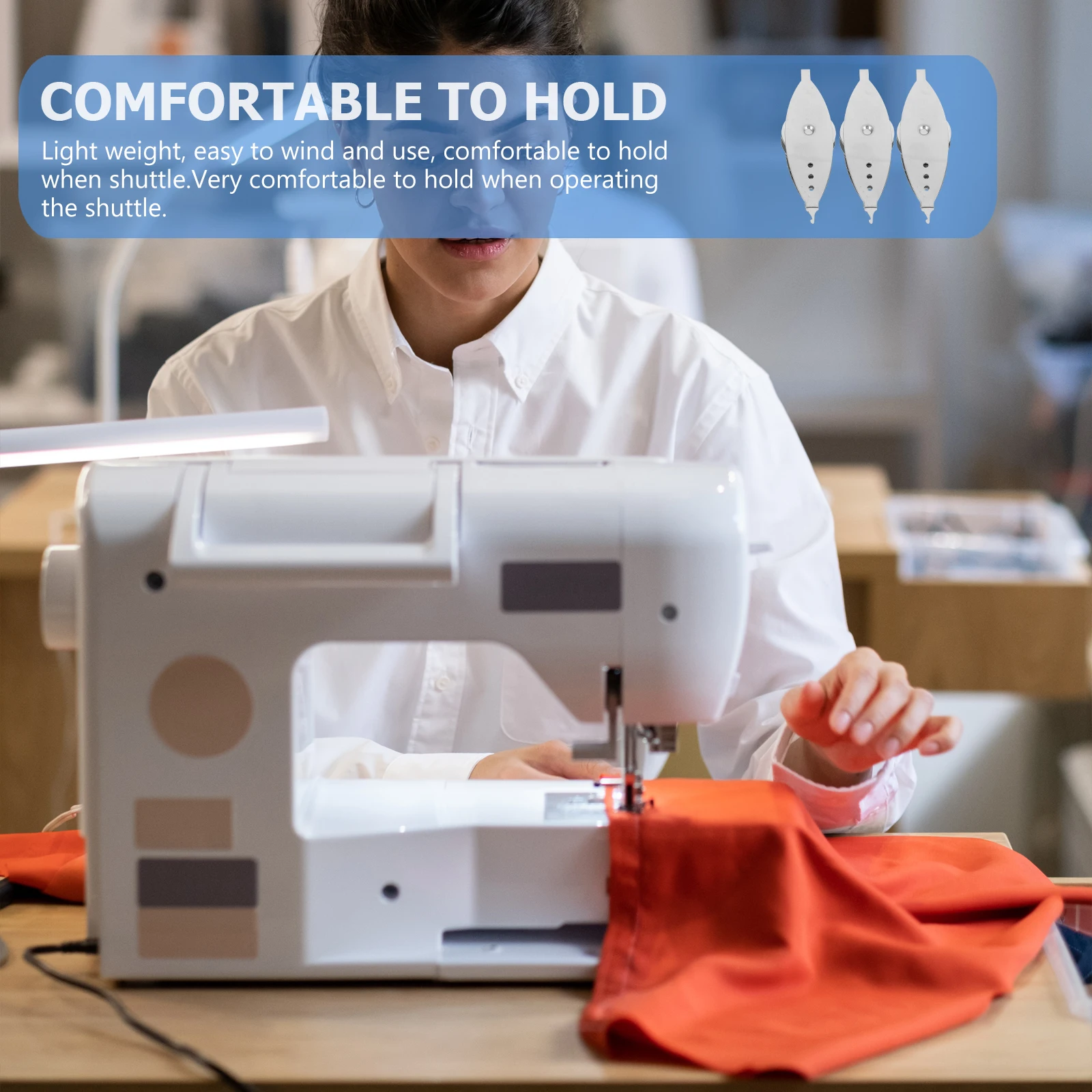 

3pcs Alloy Tatting Shuttle Bobbin Tool For Diy Weaving Craft Lightweight Portable Lace Making Shuttles Sewing Accessories