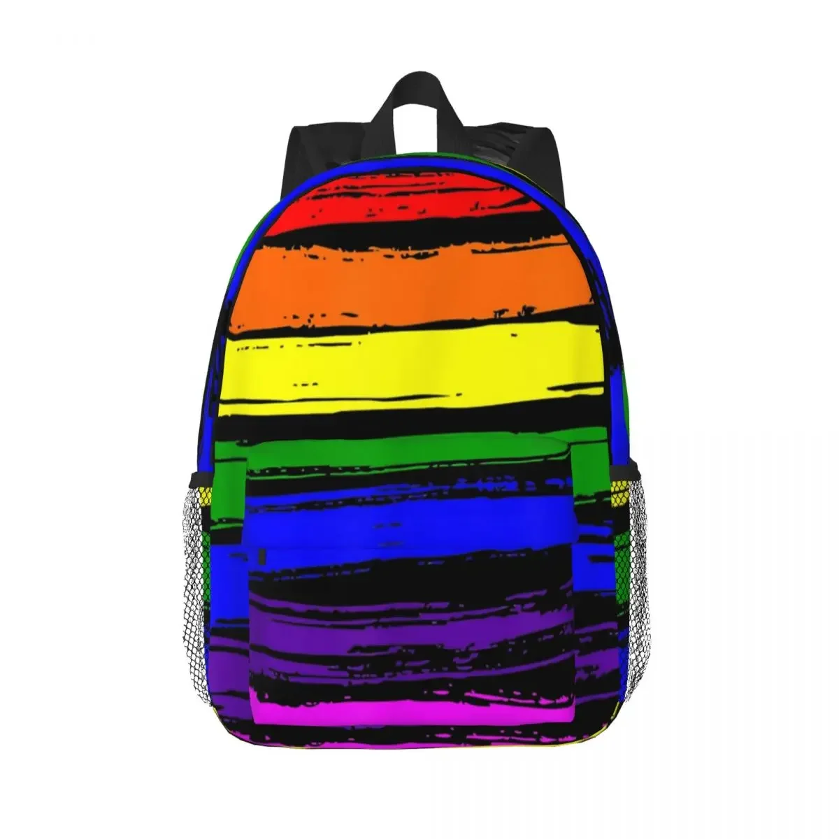 LGBT Gay Pride Flag Shirt, Gay Pride 2022 Backpacks Teenager Bookbag Cartoon Children School Bags Travel Rucksack Shoulder Bag