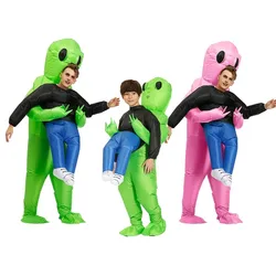 Alien Monster Inflatable Costume Alien Inflatable Cosplay Kid and Adult Suit for Carnival Activity Halloween Birthday Party Even