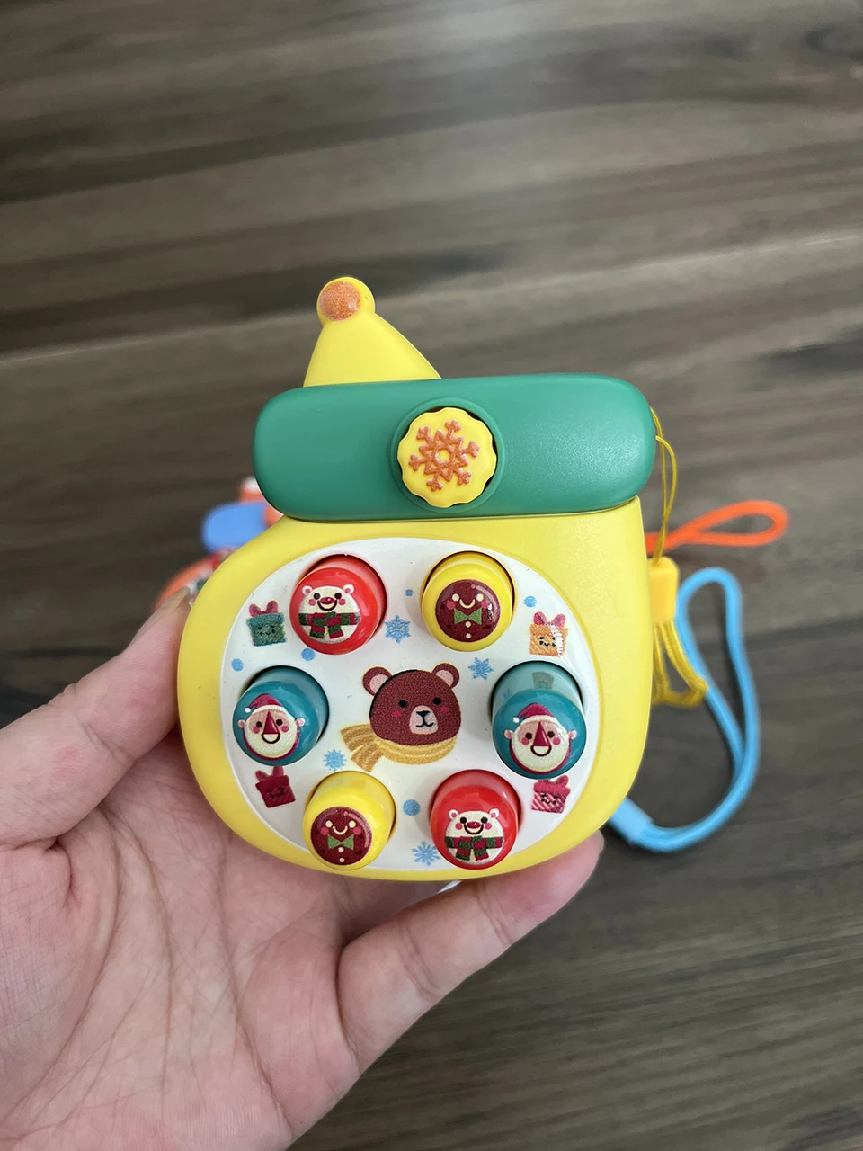 One Piece Mini Whack a Mole Game Console Baby Early Education Puzzle 0-3 Yea Old Baby Boy Girl Finger Press Fidget Toys Baby