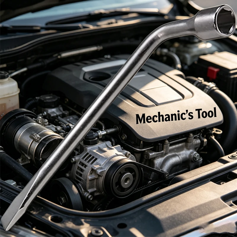 

Car Spare Tire Lug Wrench - L type Hexagonal Head 17/19/21mm Slotted End Socket Repair Tool, Standard Tire Wrench