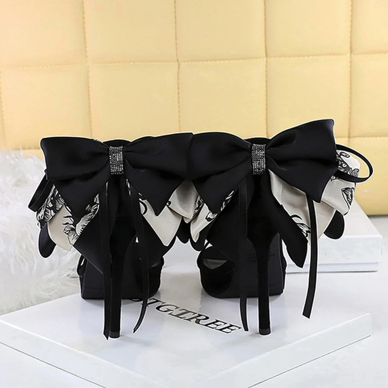 BIGTREE New Design Totem Butterfly-kont Buckle Strap Women Sandals Fashion Thin High Heels Open Toe Striptease Shoes image 5