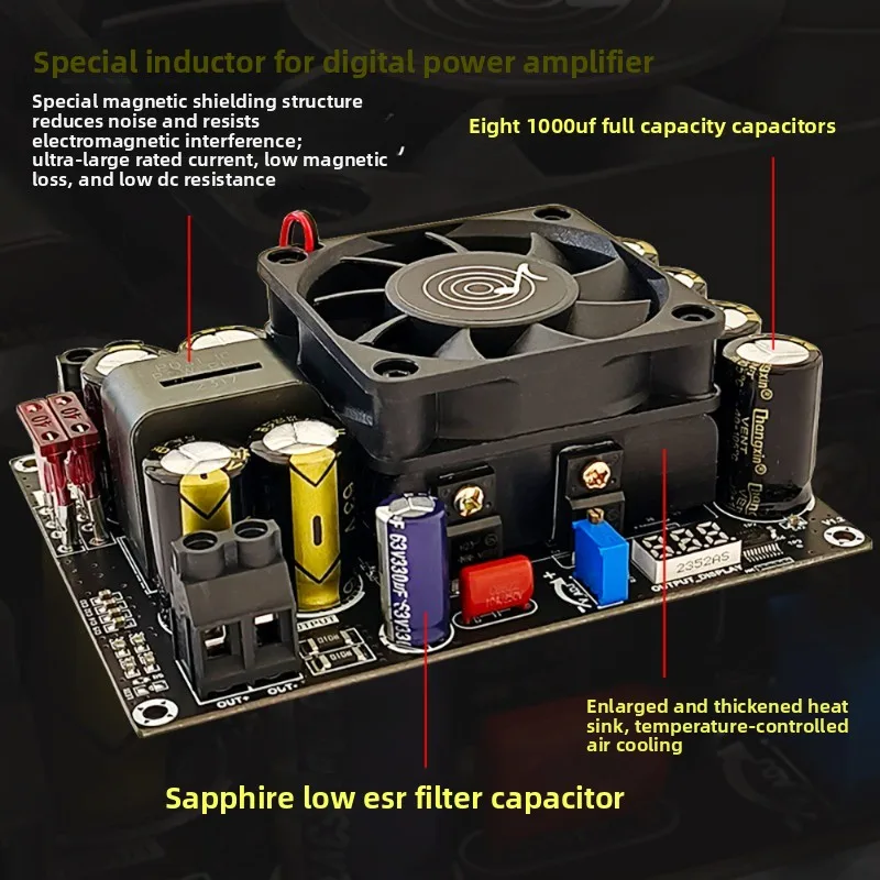 12v to 19v/21v/24v/48v high-power dc-dc adjustable step-up module for car amplifier power supply