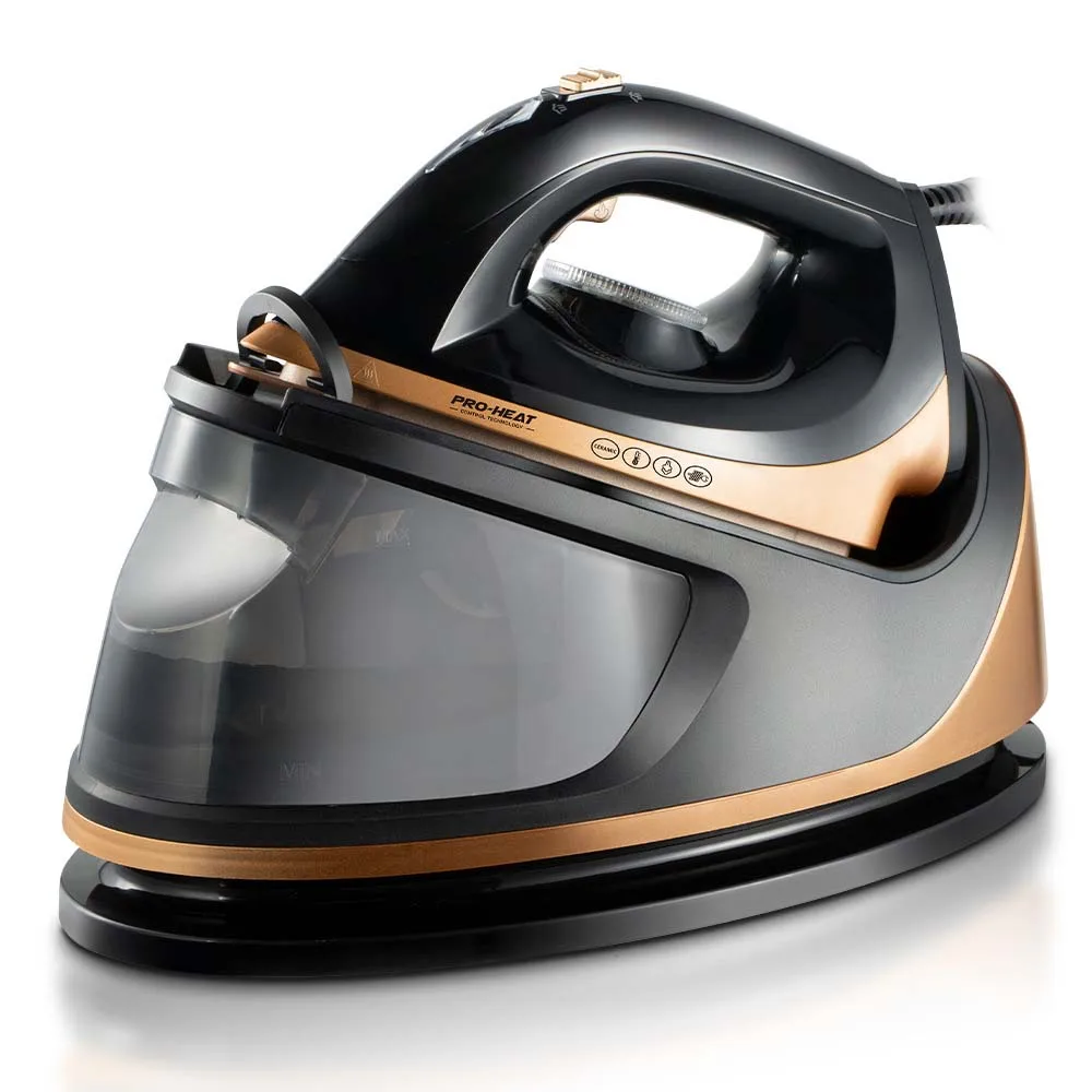 لوحة قاعدة سيراميك مكواة البخار الكهربائية، سعة بخار كبيرة، فندق تجاري منزلي عالي الطاقة