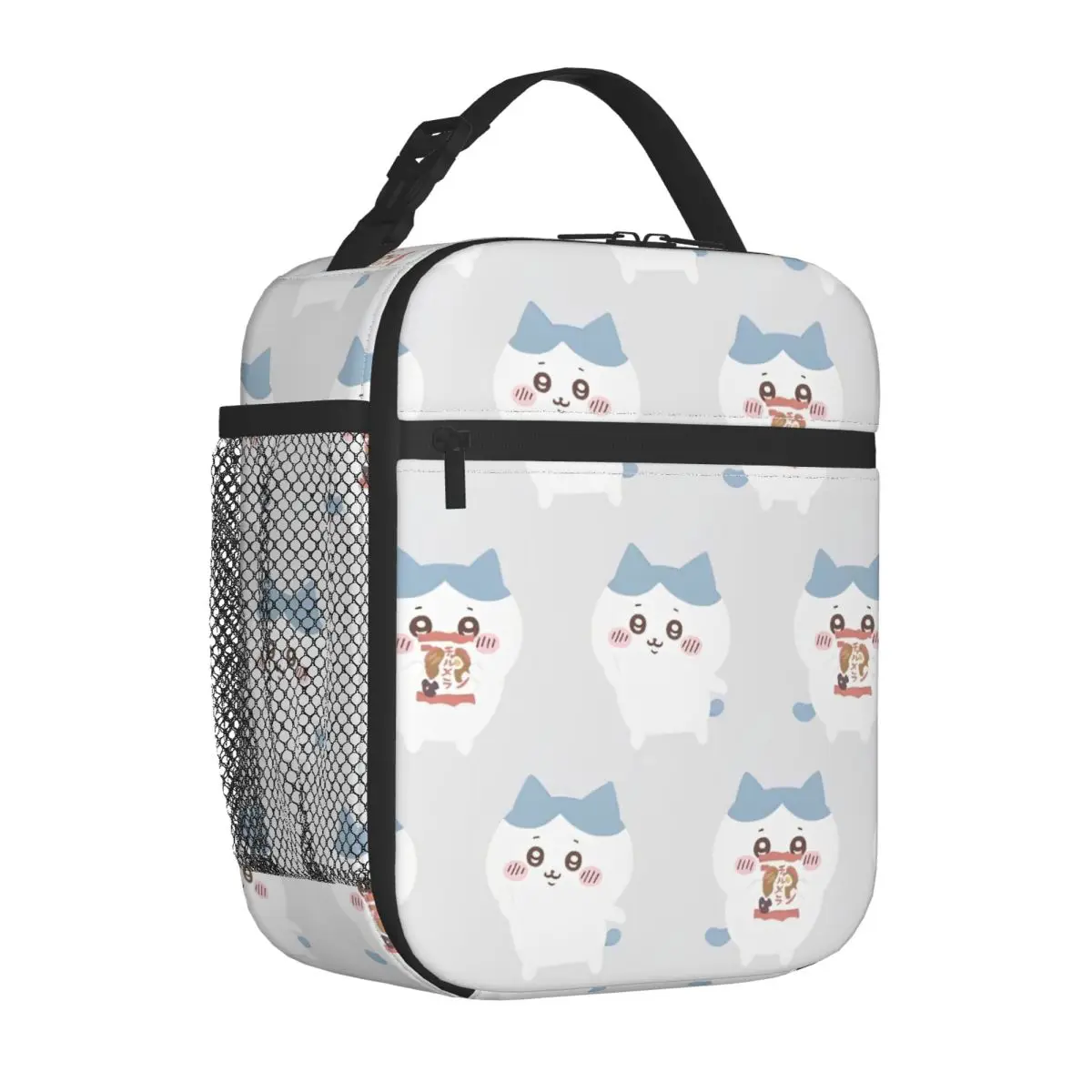 

Cute Cartoon Manga Insulated Lunch Bag Large Chiikawa Reusable Cooler Bag Tote Lunch Box School Outdoor Bento Pouch