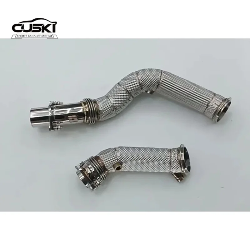 High Flow Catless downpipe For BMW M3/M4 F80 F82 3.0T 2014-2019 quality Stainless Steel Car Exhaust Modification Accessories