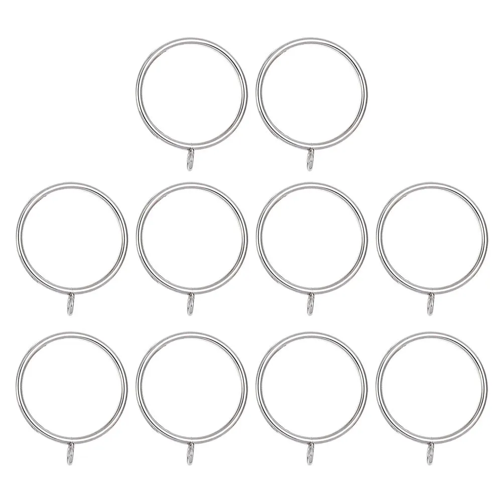 

10Pcs Stainless Steel Curtain Fixing Rings Strong Load-Bearing Capacity for Household Curtain Circles Roman Rings