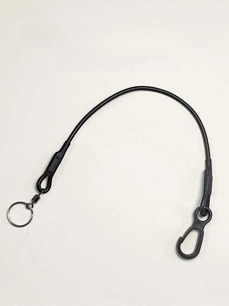 Professional Basketball Referee Elastic Silicone Anti-Sweat Short Whistle Rope Version Steel Wire Hanging Rope 40 Whistles