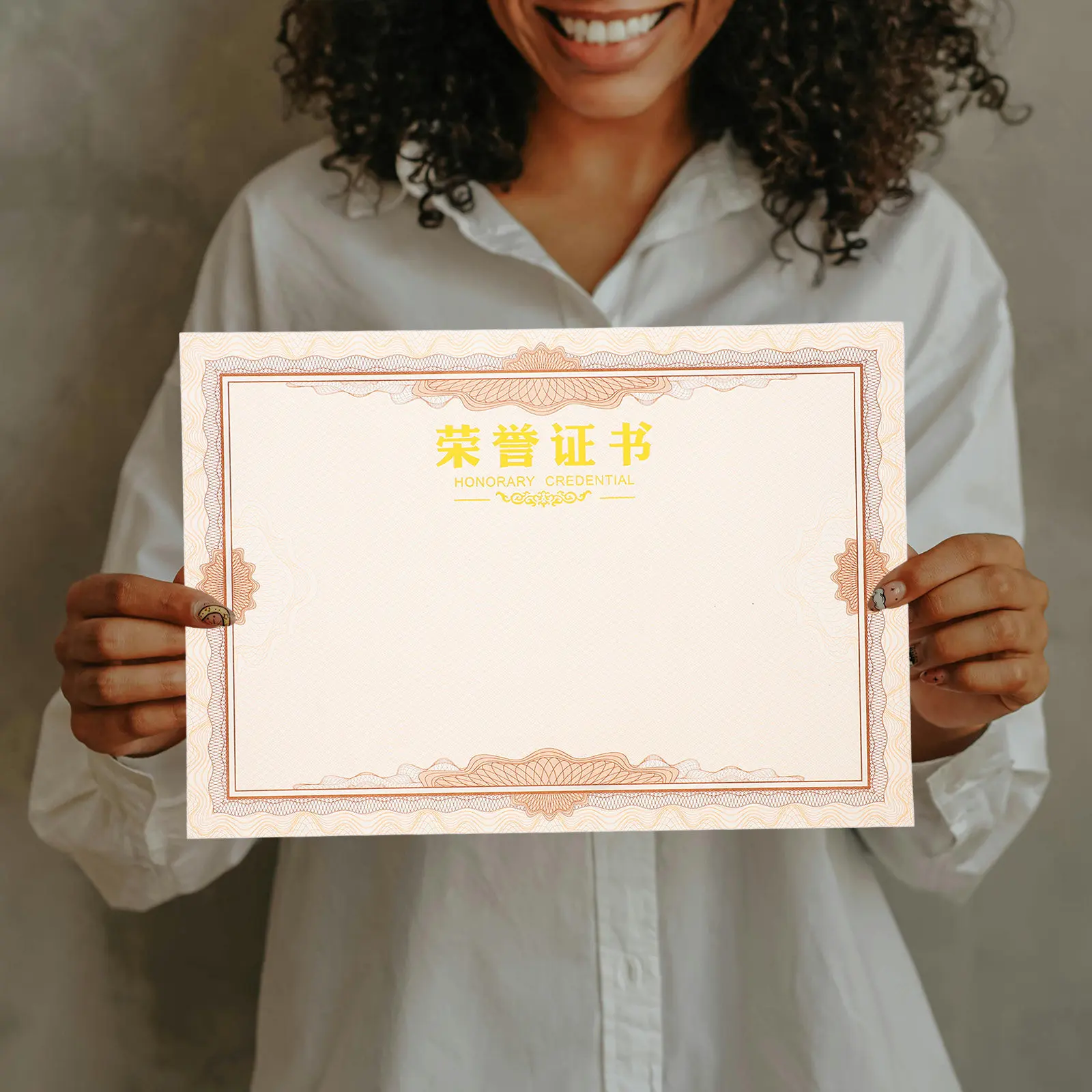 

50Pcs Blank Certificate Paper Premium Thick Matte Finish Award Diploma Printable Inner Sheets for Graduation Classroom