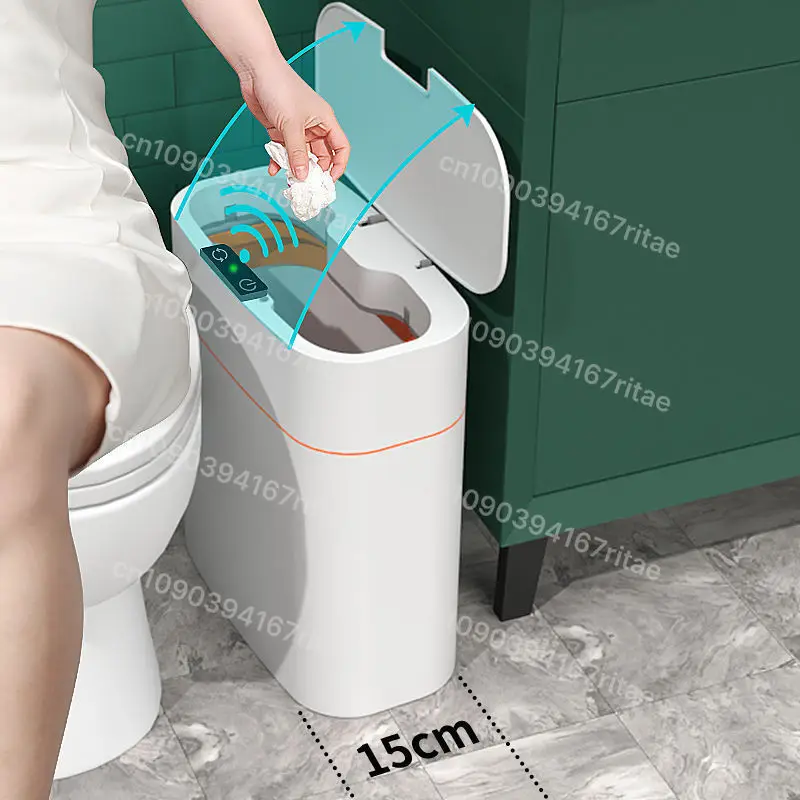

Intelligent sensor trash can automatic opening lid with lid large-capacity household
